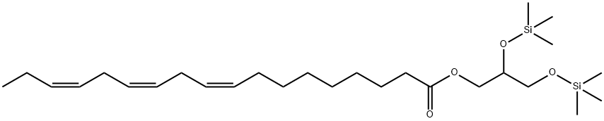 (9Z,12Z,15Z)-9,12,15-Octadecatrienoic acid 2,3-bis(trimethylsilyloxy)propyl ester 结构式