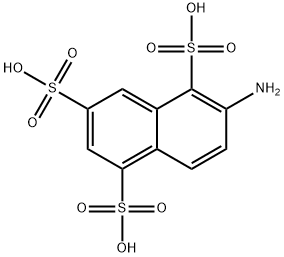6-aminonaphthalene-1,3,5-trisulphonic acid 结构式