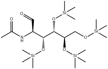 N-Acetylglucosylamine tetra-TMS 结构式