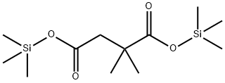 2,2-Dimethylbutanedioic acid bis(trimethylsilyl) ester 结构式