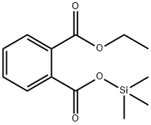 1,2-Benzenedicarboxylic acid 1-ethyl 2-trimethylsilyl ester 结构式