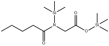 Glycine, N-(1-oxopentyl)-N-(trimethylsilyl)-, trimethylsilyl ester 结构式