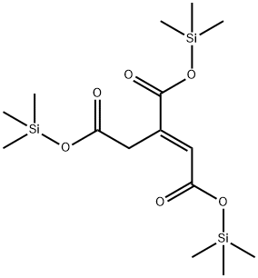 (E)-1-Propene-1,2,3-tris(carboxylic acid trimethylsilyl) ester 结构式