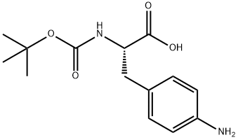 Boc-4-氨基-L-苯丙氨酸 结构式