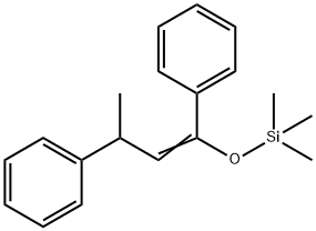 ([(1Z)-1,3-Diphenyl-1-butenyl]oxy)(trimethyl)silane 结构式