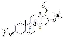 Androst-5-en-17-one, 3,16-bis[(trimethylsilyl)oxy]-, O-methyloxime, (3 beta,16alpha)- 结构式