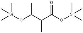 2-Methyl-3-[(trimethylsilyl)oxy]butanoic acid trimethylsilyl ester 结构式