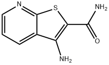 3-氨基噻吩并[2,3-B]2-吡啶甲酰胺 结构式