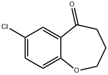 7-氯-3,4-二氢-2H-苯并[B]氧杂环庚三烯-5-酮 结构式