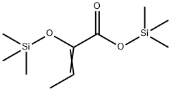2-Trimethylsiloxy-2-butenoic acid trimethylsilyl ester 结构式