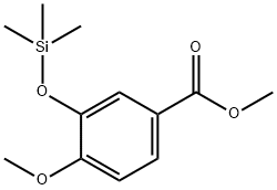 4-Methoxy-3-(trimethylsiloxy)benzoic acid methyl ester 结构式