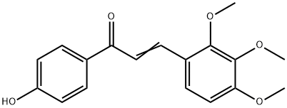 1-(4-HYDROXYPHENYL)-3-(2,3,4-TRIMETHOXYPHENYL)-2-PROPEN-1-ONE 结构式