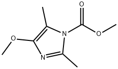 1H-Imidazole-1-carboxylic  acid,  4-methoxy-2,5-dimethyl-,  methyl  ester 结构式