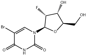5-溴-2'-脱氧-2'-氟尿苷 结构式
