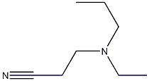 3-(Ethylpropylamino)propanenitrile 结构式