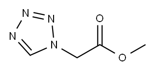 四氮唑-1-乙酸甲酯 结构式