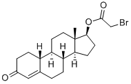 17 beta-bromoacetoxy-19-nortestosterone 结构式