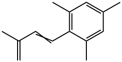 2-(3-Methyl-1,3-butadienyl)mesitylene 结构式