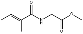 N-[(E)-2-Methyl-1-oxo-2-butenyl]glycine methyl ester 结构式