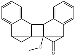 1,2,2a,7,8,12b-Hexahydro-1-methoxy-1,8:2,7-dimethanodibenzo[a,e]cyclobuta[c]cycloocten-13-one 结构式