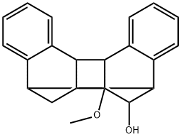 1,2,2a,7,8,12b-Hexahydro-1-methoxy-1,8:2,7-dimethanodibenzo[a,e]cyclobuta[c]cycloocten-13-ol 结构式