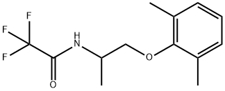 N-[2-(2,6-Dimethylphenoxy)-1-methylethyl]-2,2,2-trifluoroacetamide 结构式