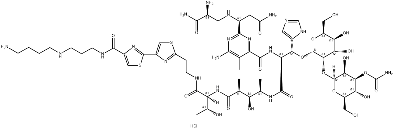 盐酸平阳霉素 结构式
