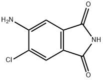 5-氨基-6-氯异吲哚啉-1,3-二酮 结构式