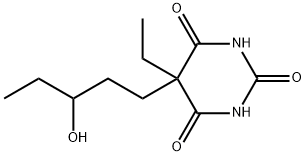 5-Ethyl-5-(3-hydroxypentyl)barbituric acid 结构式