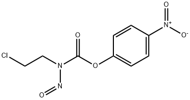 4-硝基苯基 (2-氯乙基)(亚硝基)氨基甲酸酯 结构式