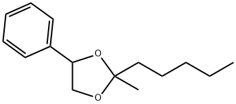 2-methyl-2-pentyl-4-phenyl-1,3-dioxolane 结构式