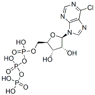 6-chloro-9 beta-D-ribofuranosylpurine-5'-triphosphate 结构式