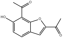 1,1'-(6-Hydroxy-2,7-benzofurandiyl)bisethanone 结构式