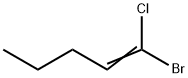 1-Bromo-1-chloro-1-pentene 结构式
