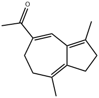 1-(1,2,6,7-Tetrahydro-3,8-dimethylazulen-5-yl)ethanone 结构式