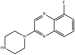 5-Fluoro-2-piperazin-1-yl-quinoxaline 结构式
