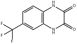 6-三氟甲基-1,4-二氢喹喔啉-2,3-二酮 结构式