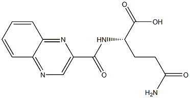 N2-[(Quinoxalin-2-yl)carbonyl]-L-glutamine 结构式