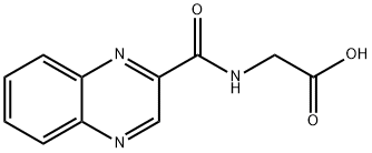 N-(Quinoxalin-2-ylcarbonyl)glycine 结构式