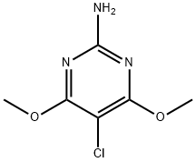 5-氯-4,6-二甲氧基嘧啶-2-胺 结构式