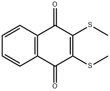 2,3-双(甲基硫代)-1,4-萘二酮 结构式