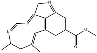 2,6,7,10,11,12-Hexahydro-6,8-dimethylazecino[4,5,6-cd]indole-11-carboxylic acid methyl ester 结构式