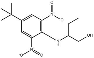 2-[[4-(1,1-Dimethylethyl)-2,6-dinitrophenyl]amino]-1-butanol 结构式