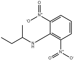 N-(1-Methylpropyl)-2,6-dinitrobenzenamine 结构式