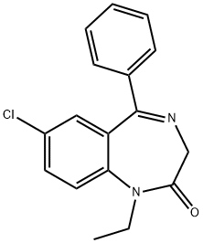 N-Ethylnordiazepam 结构式