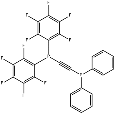 [[Bis(pentafluorophenyl)phosphino]ethynyl]diphenylphosphine 结构式