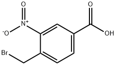 4-溴甲基-3-硝基苯甲酸 结构式