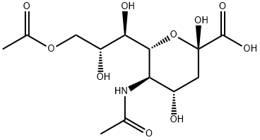 5-N-乙酰-9-O-乙酰神经氨酸 结构式
