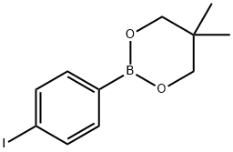 4-碘苯硼酸新戊二醇酯 结构式