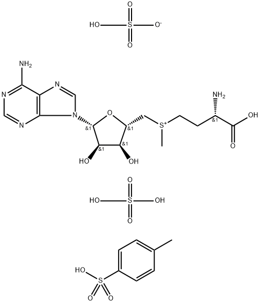 S-ADENOSYL-5'-L-METHIONINESULFATE,P-TOLUENESULFONATE 结构式